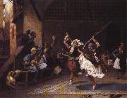 Jean - Leon Gerome The Pyrrhic Dance. oil on canvas